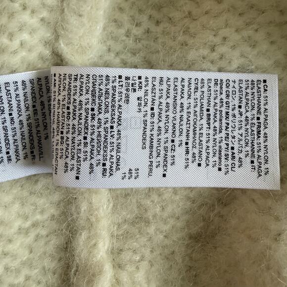 Banana Republic Fair Isle Alpaca Blend Cowl Oversized Turtleneck Sweater - Picture 7 of 7